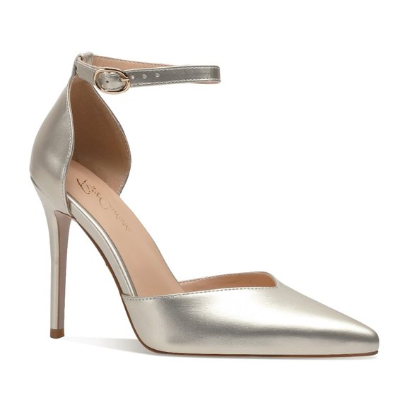 Petit Cadeau Shoes - Petit Cadeau Carolyn - 4" Pointed Toe High Heel Sandals with Ankle Straps. NEW!